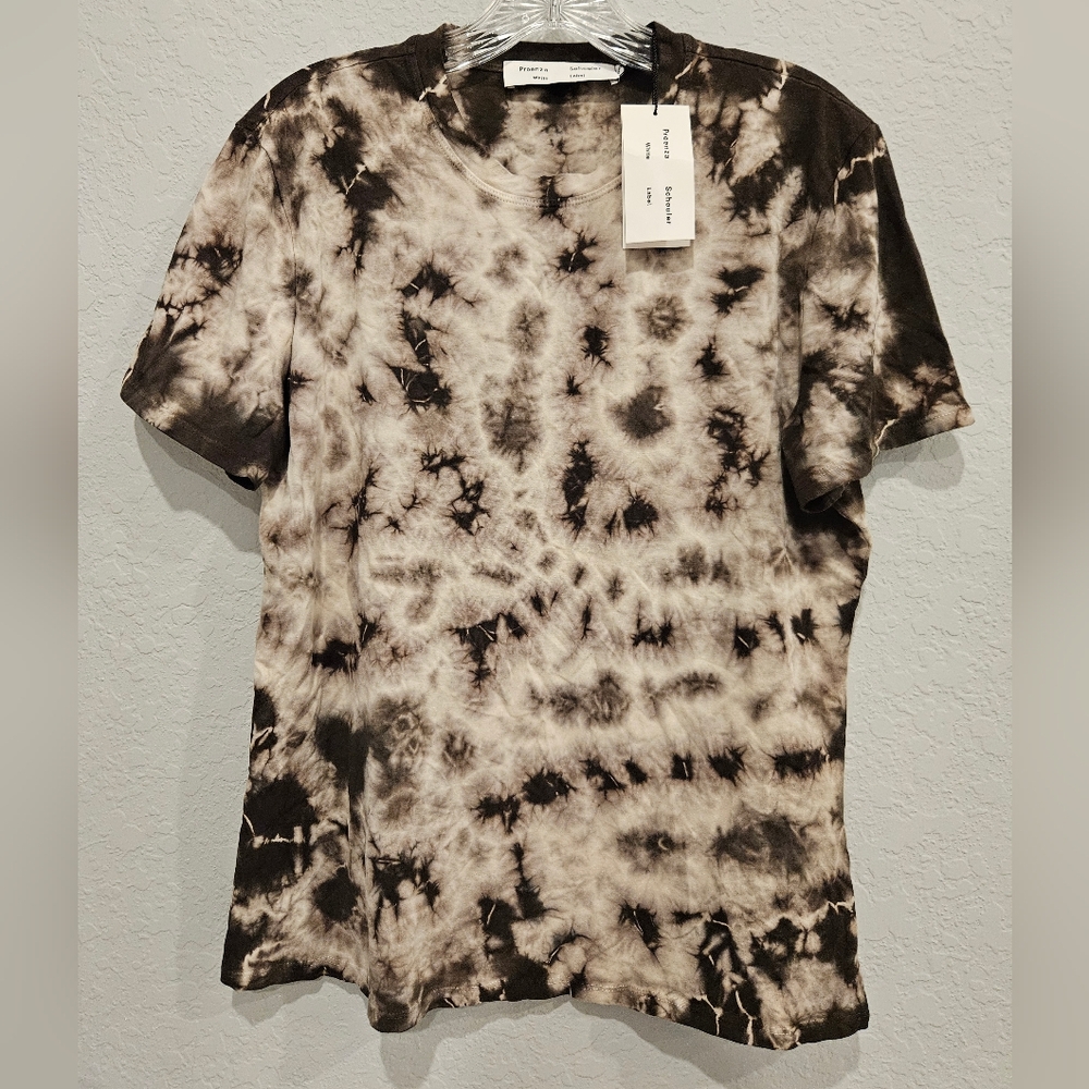 NEW* Proenza Schouler Tie Dye Taupe Short sleeve size XL